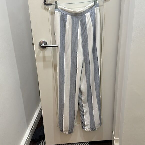 NWT-After Market striped wide-legged pants fully lined Size Small - Picture 6 of 12